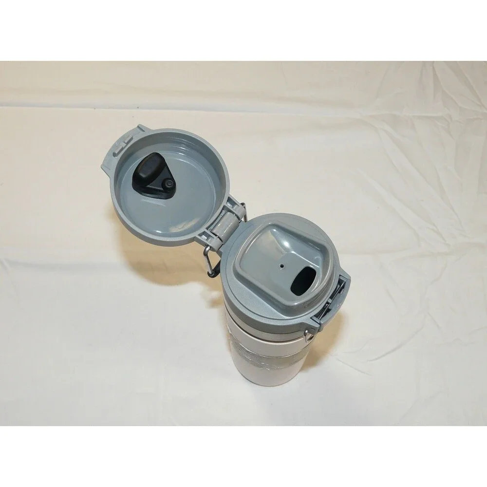 Stanley White and Gray Stainless Steel Travel Bottle